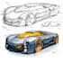 design a car from sketches into 3d modelling