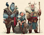 create dnd party art illustration