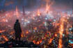 make environment, cyberpunk, sci fi art landscape design
