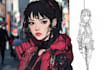 design anime character , cyberpunk character