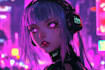 a make a cyberpunk illustration