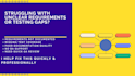 provide manual testing and business analysis services