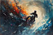 paint your cycle oil painting style