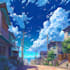 create an background anime any in style