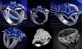create custom engagement ring jewelry cad design 3d ring model render stl file