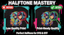 do image upscaling background removal halftones  dtg dtf print ready designs