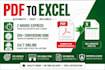 do pro PDF to excel data entry in 2 hours