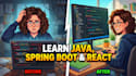 teach you full stack web development with java, spring boot and react