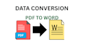 convert PDF to word and data formatting