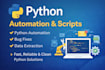 write, fix, and automate python scripts for your project