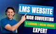 build lms website, learning mangement system, lms online educational website