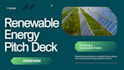 design renewable energy pitch deck solar power deck clean energy investor deck