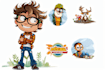 design a cartoon logo character