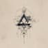 draw a geometric tattoo design