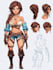 model 2d game character, 2d game character design