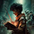 draw fantasy book cover, illustration