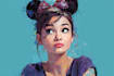 draw a cute disney cartoon portrait