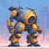 draw amazing character mecha robot illustration