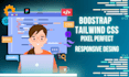 convert figma to html CSS, psd to html bootstrap 5, tailwind responsive website