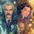 illustrate a superhero comic cover art