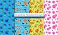 design a seamless textile and fabric pattern for print