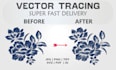 manually vectorize, refine, and recreate your logo or image to vector