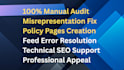 fix google merchant centre suspension and misrepresentation