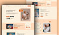 design professional modern figma website template and mockup