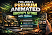 build a premium animated shopify store with code