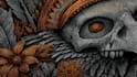 draw dark art illustration with engraving style