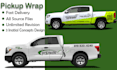 do a professional wrap design for your pickup truck