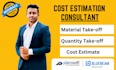construction cost estimate on planswift and bluebeam