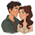 draw couple portrait illustration