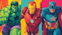 design an amazing superhero pop art