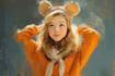 create a cute disney cartoon portrait