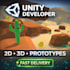 develop a 3d unity game or gameplay prototype