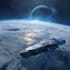 create high quality space art and futuristic space scenes