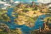 draw fantasy map dnd map rpg fantasy map illustration