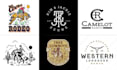 design western, cattle, ranch, cowboy and farm logo