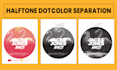do halftone, spot, solid, silk, cmyk color separation for dtf or screen printing