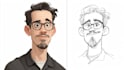 draw a hand drawn caricature