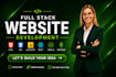 do website development as full stack web developer, front end, backend developer