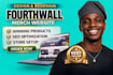 fourth wall website design, fourth wall store set up merch pod design