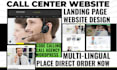 build seo call center website virtual assistant call agency code calling website