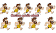 draw custom 2d character sprite sheet 2d animation game pixel art retro sprites