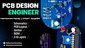 make pcb design  pcb layout using kicad or easyeda