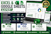 create excel spreadsheet, google sheets, dashboard, vba, automation and payroll