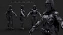 create high quality 3d knight armor