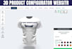 do 3d cloth, furniture product configurator website ai webgl gsap verge3d webxr