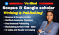 write and publish google scholar, scopus article